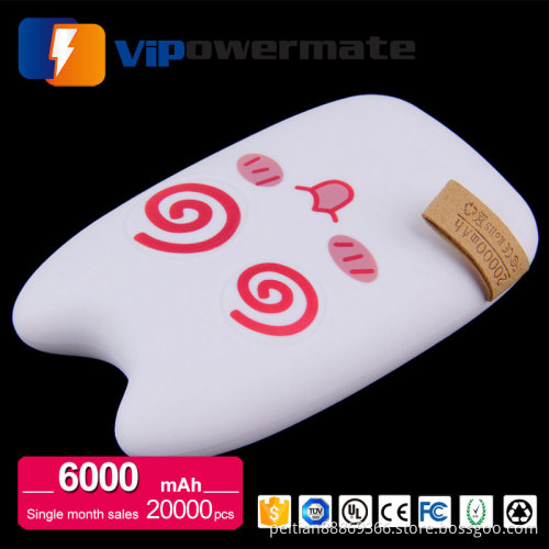 China 8000mah/10400mah portable power bank double usb charger